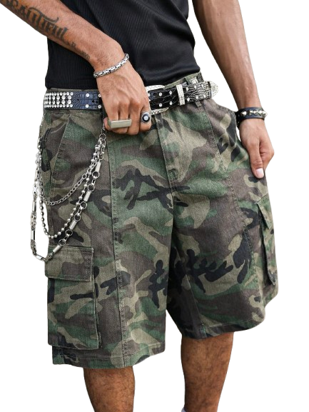 Camo Baggy Cargo Shorts