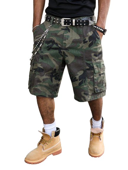 Camo Baggy Cargo Shorts